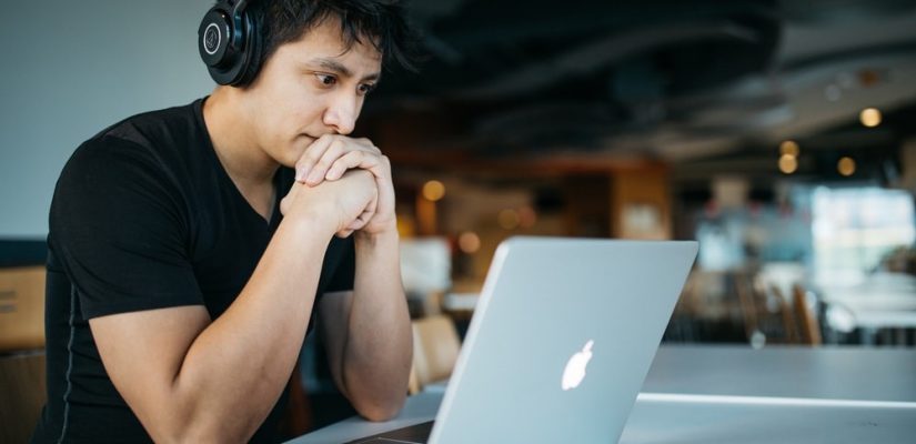 Man at laptop