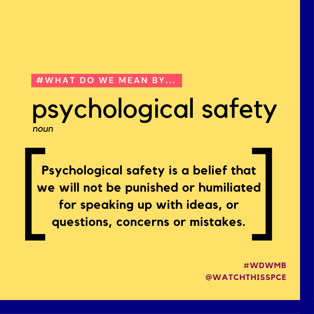 How safe do you feel? The link between psychological safety and
